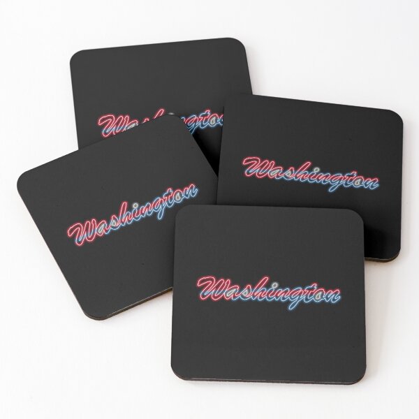 Item preview, Fan of Washington Neon Red and Blue w Silver Accents designed and sold by gkillerb.