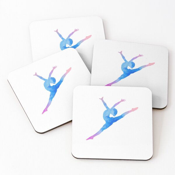 Item preview, Ballet Jump Dancer Jete Watercolor Silhouette designed and sold by sharedipmemes.