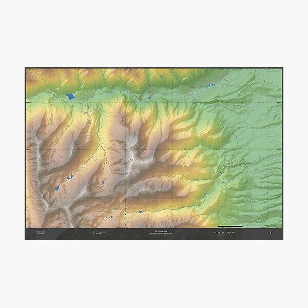 Mt Antero Area - Sawatch Range - Colorado Photographic Print