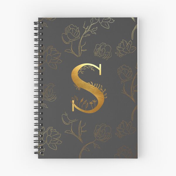 Item preview, Gold floral S Initial designed and sold by Parydish.