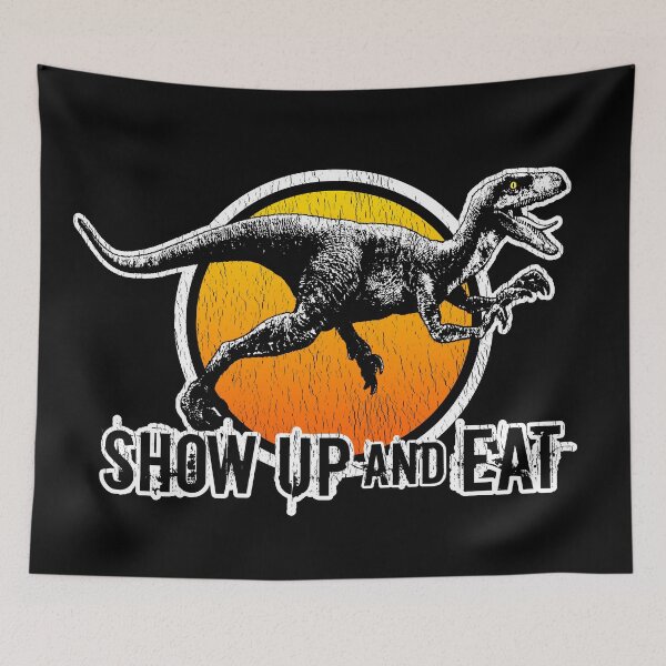 Item preview, Dinosaur Velociraptor Dominion Art Show Up And Eat designed and sold by DebiPhillips.
