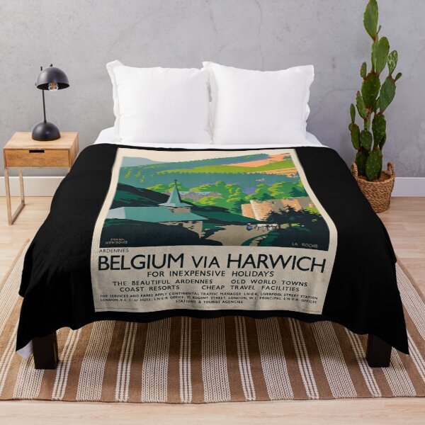 Item preview, Belgium retro poster designed and sold by CorasPosters.