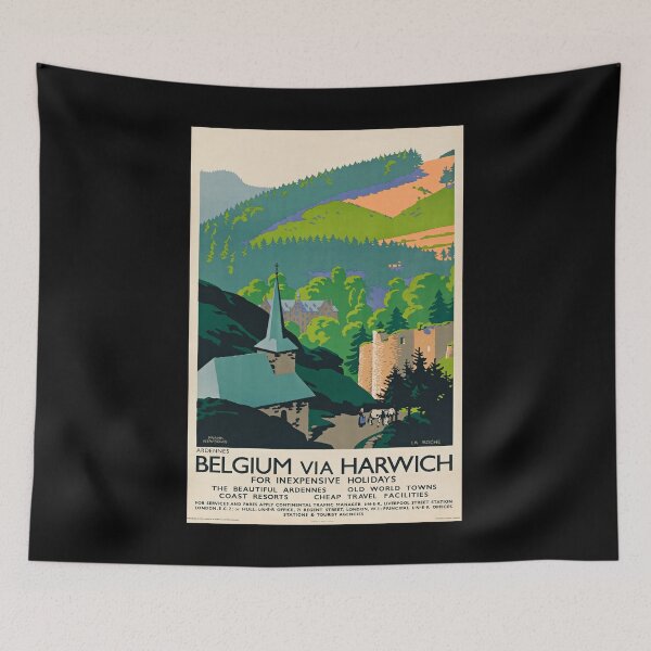 Item preview, Belgium retro poster designed and sold by CorasPosters.