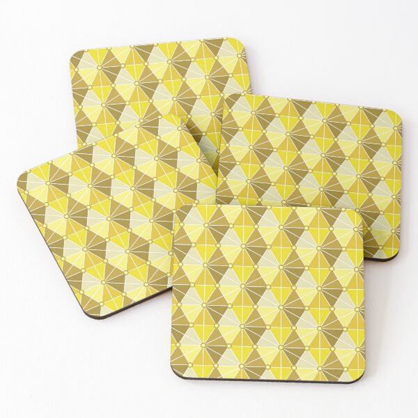 Item preview, Triangular Constellations Geometric Pattern – Yellow designed and sold by RoguePatterns.