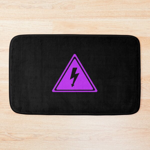 Item preview, Purple High Voltage Sign - Black background designed and sold by LeenDesign.