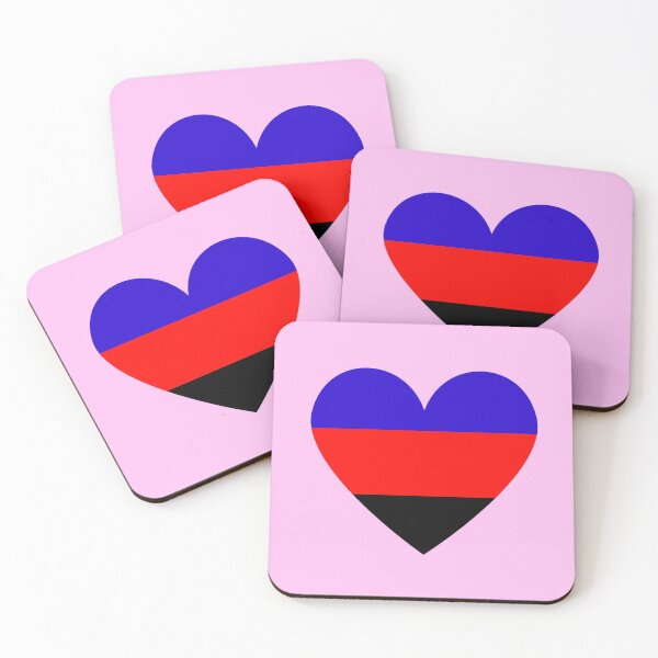 Item preview, Heart Shaped Polyamory Flag Colors | Pride Month designed and sold by throuplescorner.