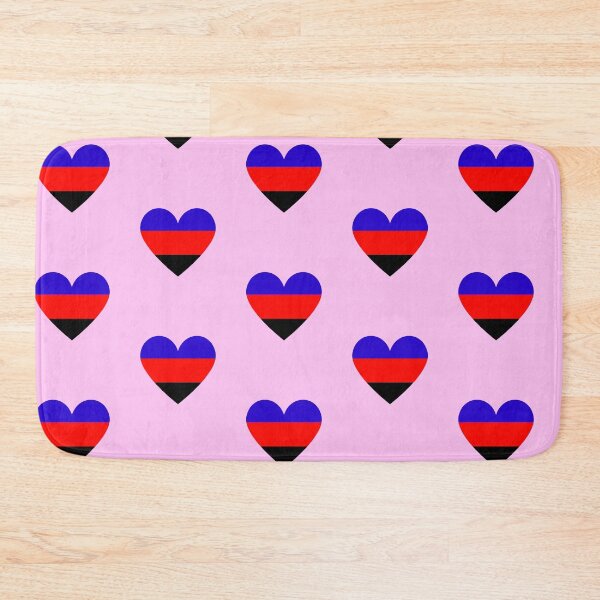 Item preview, Heart Shaped Polyamory Flag Colors | Pride Month designed and sold by throuplescorner.