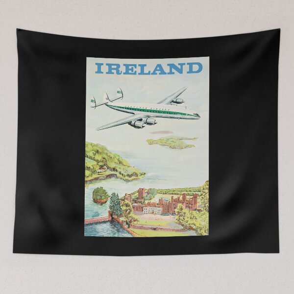 Item preview, Ireland retro poster designed and sold by CorasPosters.