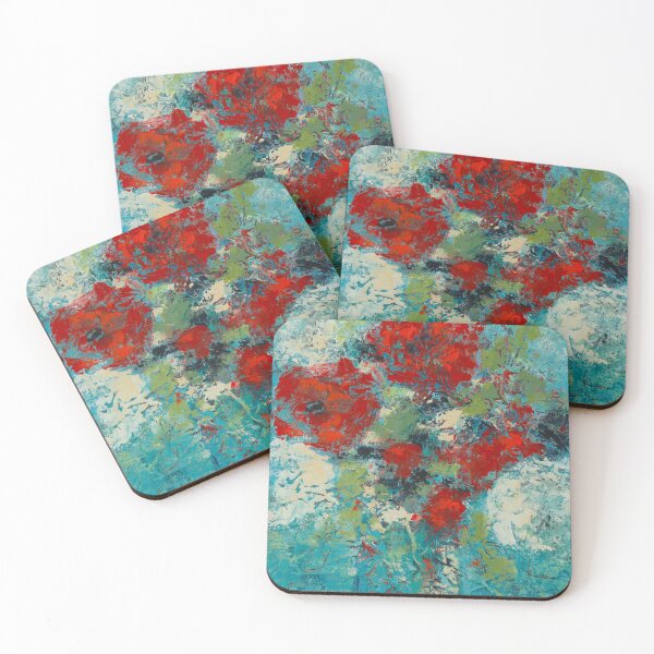 Item preview, Textured Contemporary Poppies designed and sold by Melindabythesea.