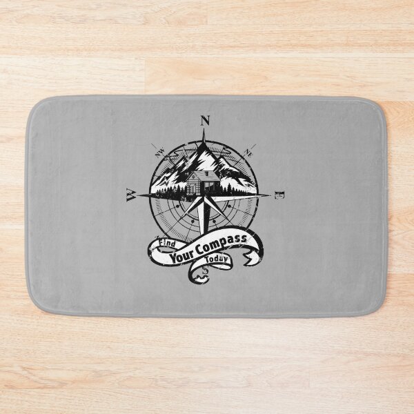 Item preview, Find Your Compass Today - Outdoor Adventure Gift - Black Logo Design - Distressed Look#2 designed and sold by Richard529.