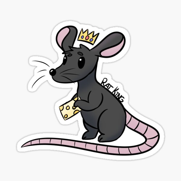 Rat king Sticker for Sale by B-d-t