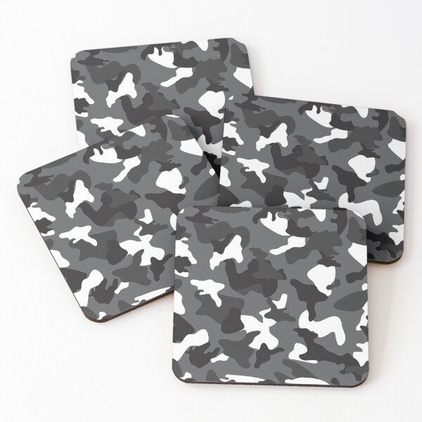 Item preview, Camouflage Black Grey White Winter Camo designed and sold by Cyberty.