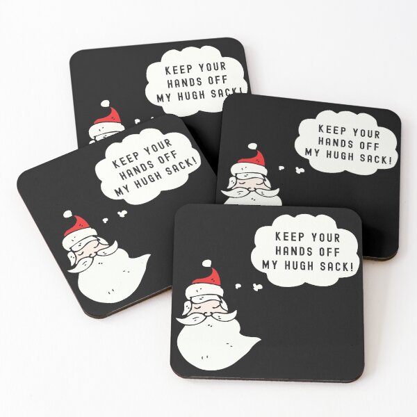 Item preview, Keep Your Hands Off My Hugh Sack Funny Christmas Santa Claus designed and sold by SAVWIS.