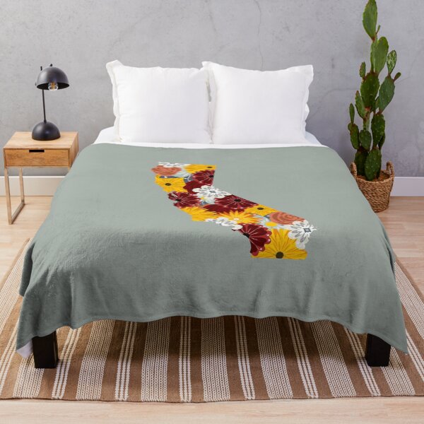 Item preview, Floral California State Sticker designed and sold by Ashley Adelaide.