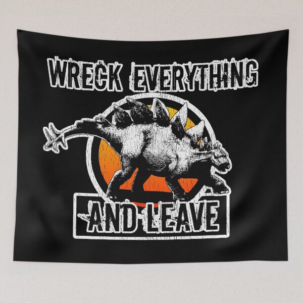 Item preview, Dinosaur Stegosaurus Dinosaur Dominion Wreck Everything And Leave designed and sold by DebiPhillips.