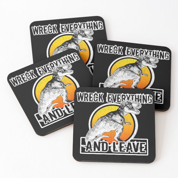 Item preview, Dinosaur T Rex Tyrannosaurus Dominion Wreck Everything And Leave designed and sold by DebiPhillips.
