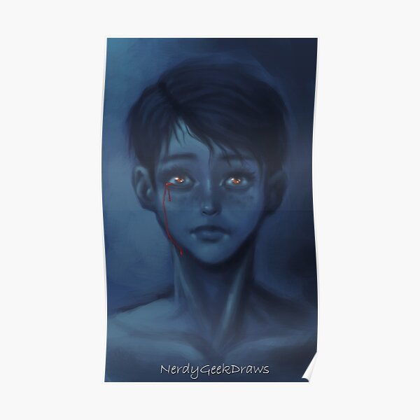 "Blue" Poster for Sale by NerdyGeekDraws Redbubble