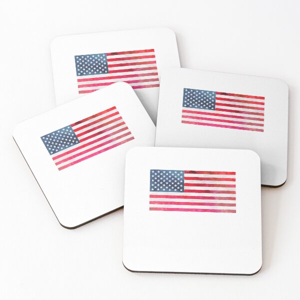 Item preview, USA Flag Watercolor Vintage American designed and sold by sharedipmemes.