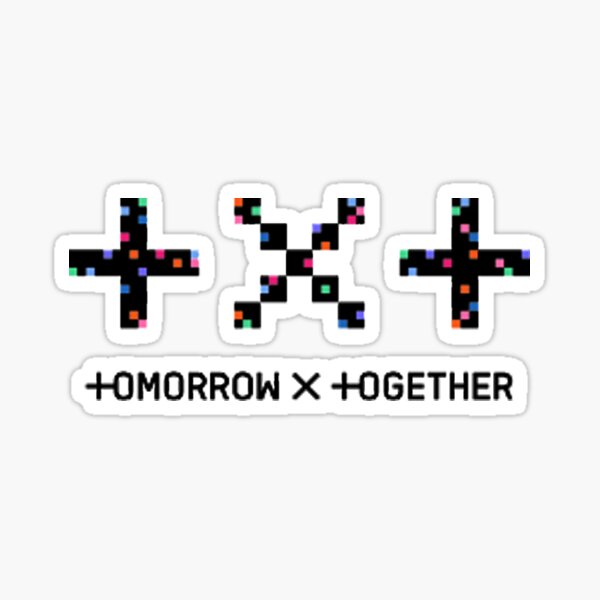 LOGOTIPO DEL ÁLBUM TOMORROW X TOGETHER BLUE HOUR Pegatina