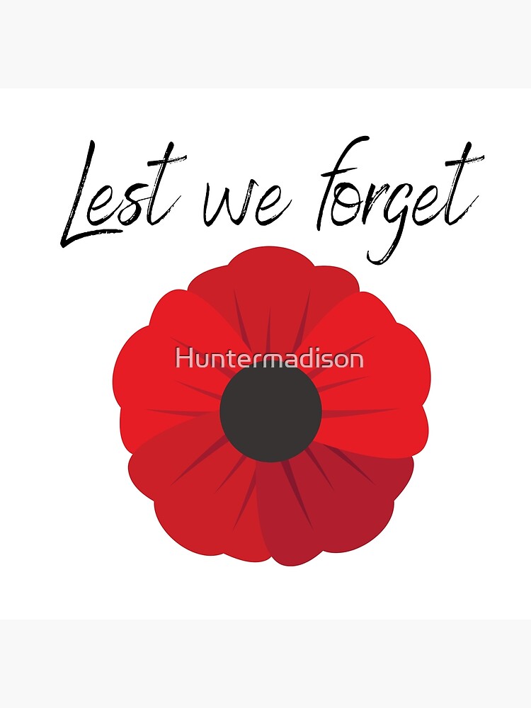 Discover Lest we forget poppy Premium Matte Vertical Poster