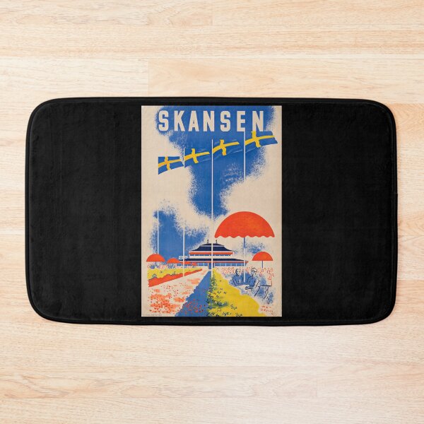 Artikelvorschau, Skansen retro poster entworfen und verkauft von CorasPosters.