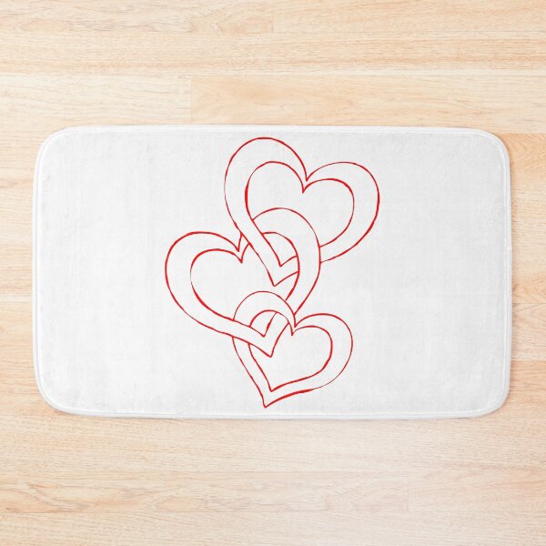 Item preview, Joined hearts red pattern designed and sold by RaionKeiji.