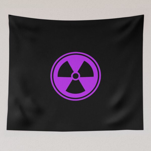 Item preview, Purple Radiation Sign - Black background designed and sold by LeenDesign.