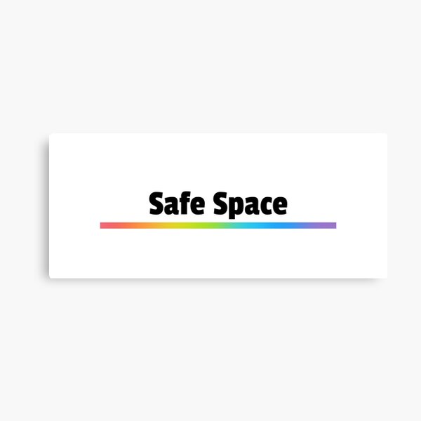 Safe Space Rainbow Canvas Print