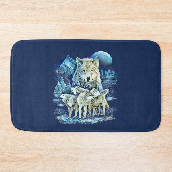Item preview, Alaska Wild Wolf Moon Snow Scene designed and sold by aronia.