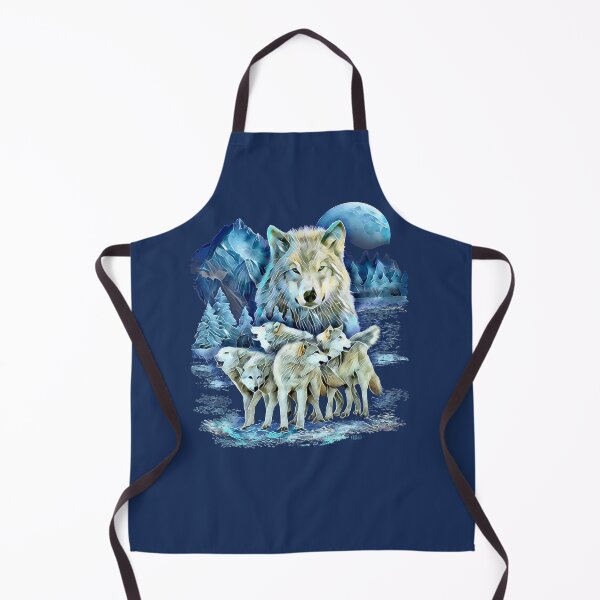 Item preview, Alaska Wild Wolf Moon Snow Scene designed and sold by aronia.