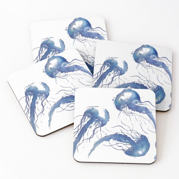 Item preview, Shimmering Wild Blue Jellyfish designed and sold by Priscilla  Amanda.