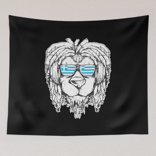 Item preview, Rasta Reggae Lion Greek Gift Rastafari designed and sold by Pummli.