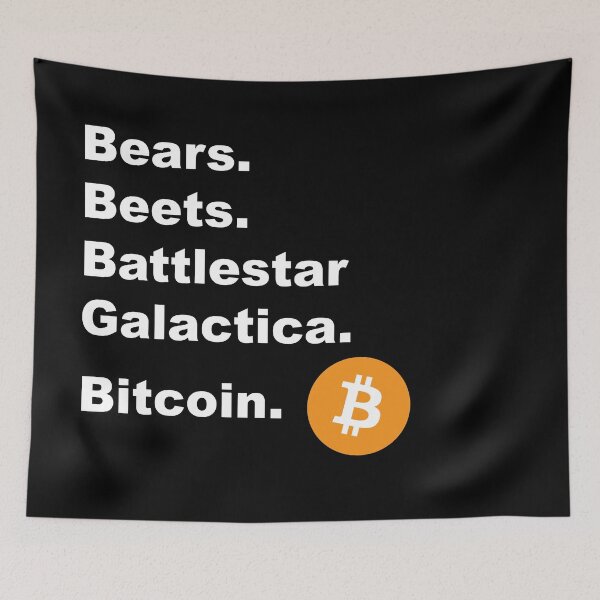 Item preview, Bears, Beets, Battlestar Galactica, Bitcoin.  designed and sold by Bitcoin-Fashion.