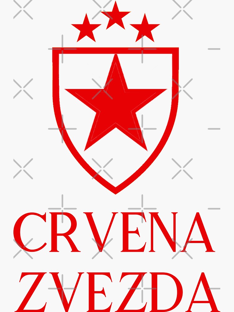 Crvena Zvezda Red Sticker for Sale by VRedBaller