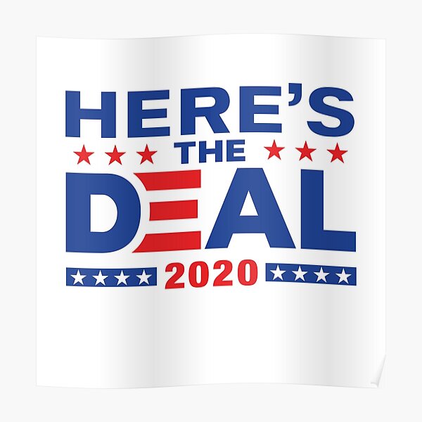 Here's The Deal Biden Trump Debate Mix WTFBrahh Poster