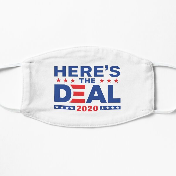Here's The Deal Biden Trump Debate Mix WTFBrahh Flat Mask