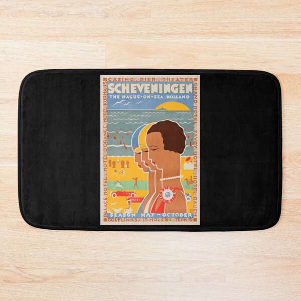 Item preview, Scheveningen retro poster designed and sold by CorasPosters.