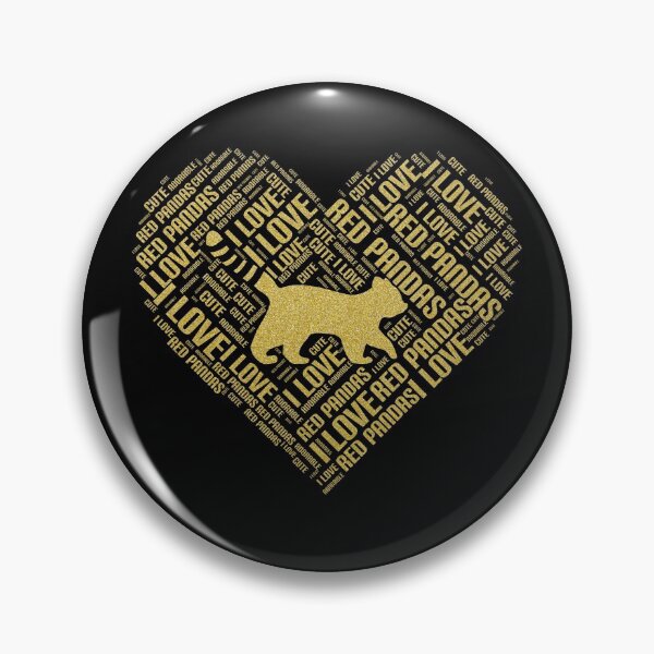 Item preview, Red Panda Wordcloud Heart designed and sold by Cute  Pawz.