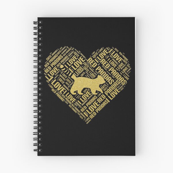 Item preview, Red Panda Wordcloud Heart designed and sold by Cute  Pawz.