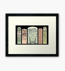 Vintage Pharmacy Labels Framed Print