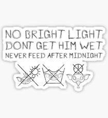 3 Rules Sticker