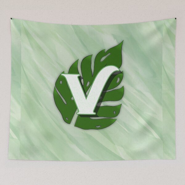 Item preview, Monstera Leaf Letter "V" designed and sold by isacaste.