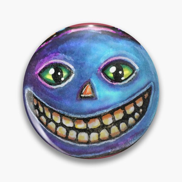 Item preview, Vintage Halloweenies Grinning Blue Cat designed and sold by Falln.