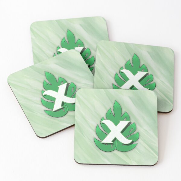 Item preview, Monstera Leaf Letter "X" designed and sold by isacaste.