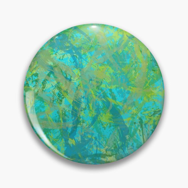 Item preview, Modern Impressionist Style Abstract Art Design Blue Green Aqua designed and sold by NancyMerkle.