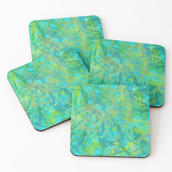 Item preview, Modern Impressionist Style Abstract Art Design Blue Green Aqua designed and sold by NancyMerkle.