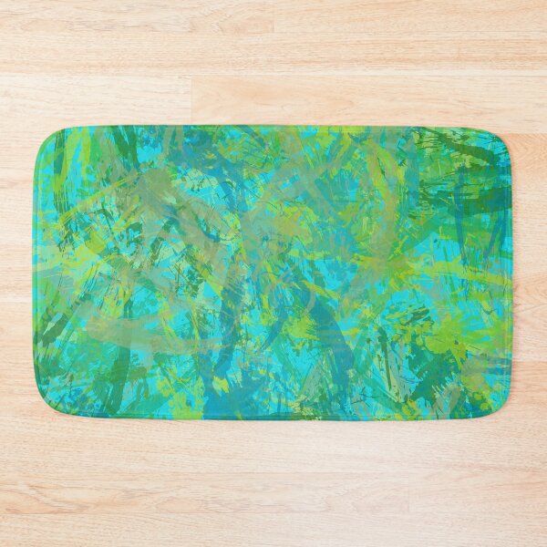 Item preview, Modern Impressionist Style Abstract Art Design Blue Green Aqua designed and sold by NancyMerkle.