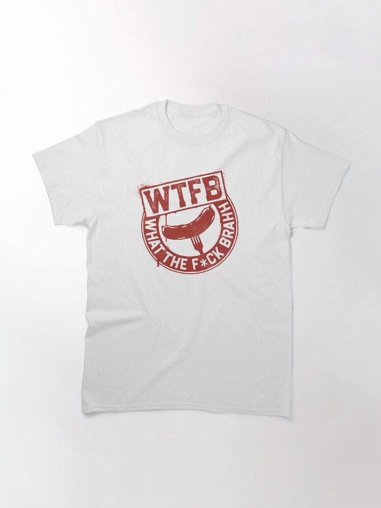 Alternate view of Official WTFBrahh Logo Design Classic T-Shirt