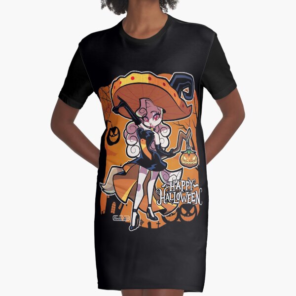 Chrystal Cooperson Halloween Graphic T-Shirt Dress