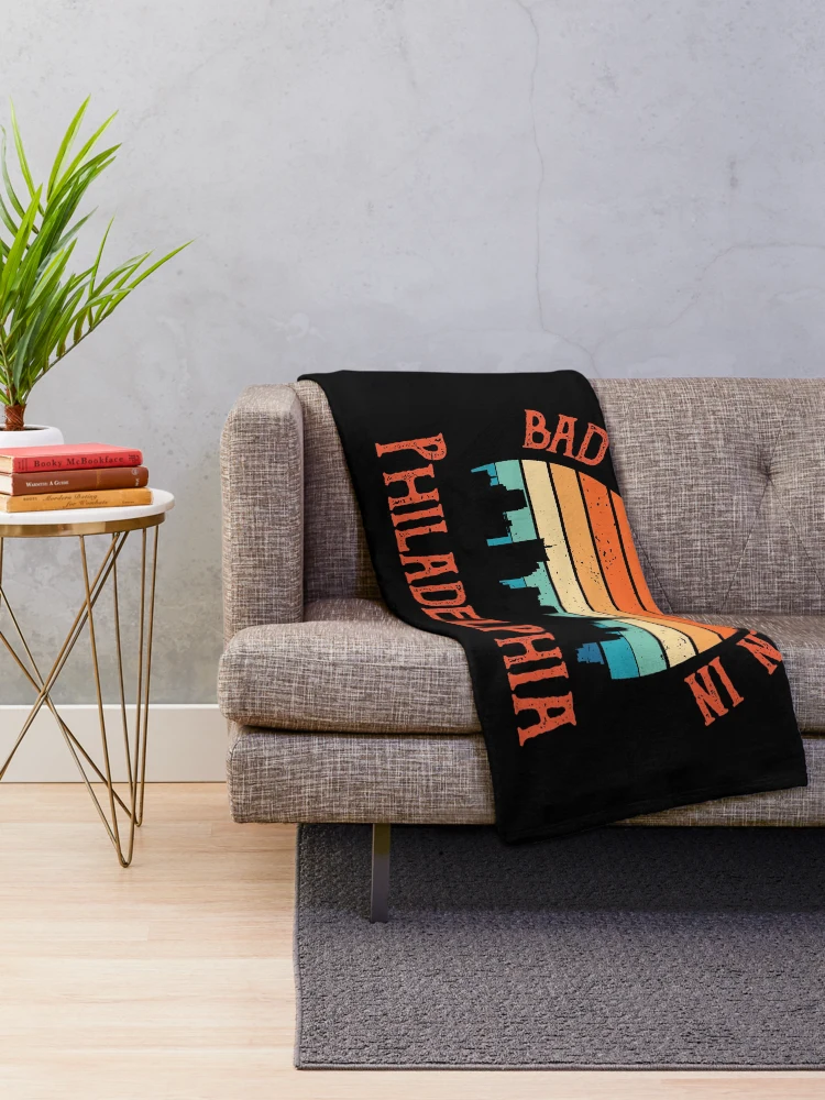 Thumbnail 2 of 6, Throw Blanket, Bad Things Happen In Philadelphia designed and sold by CodingForTech.
